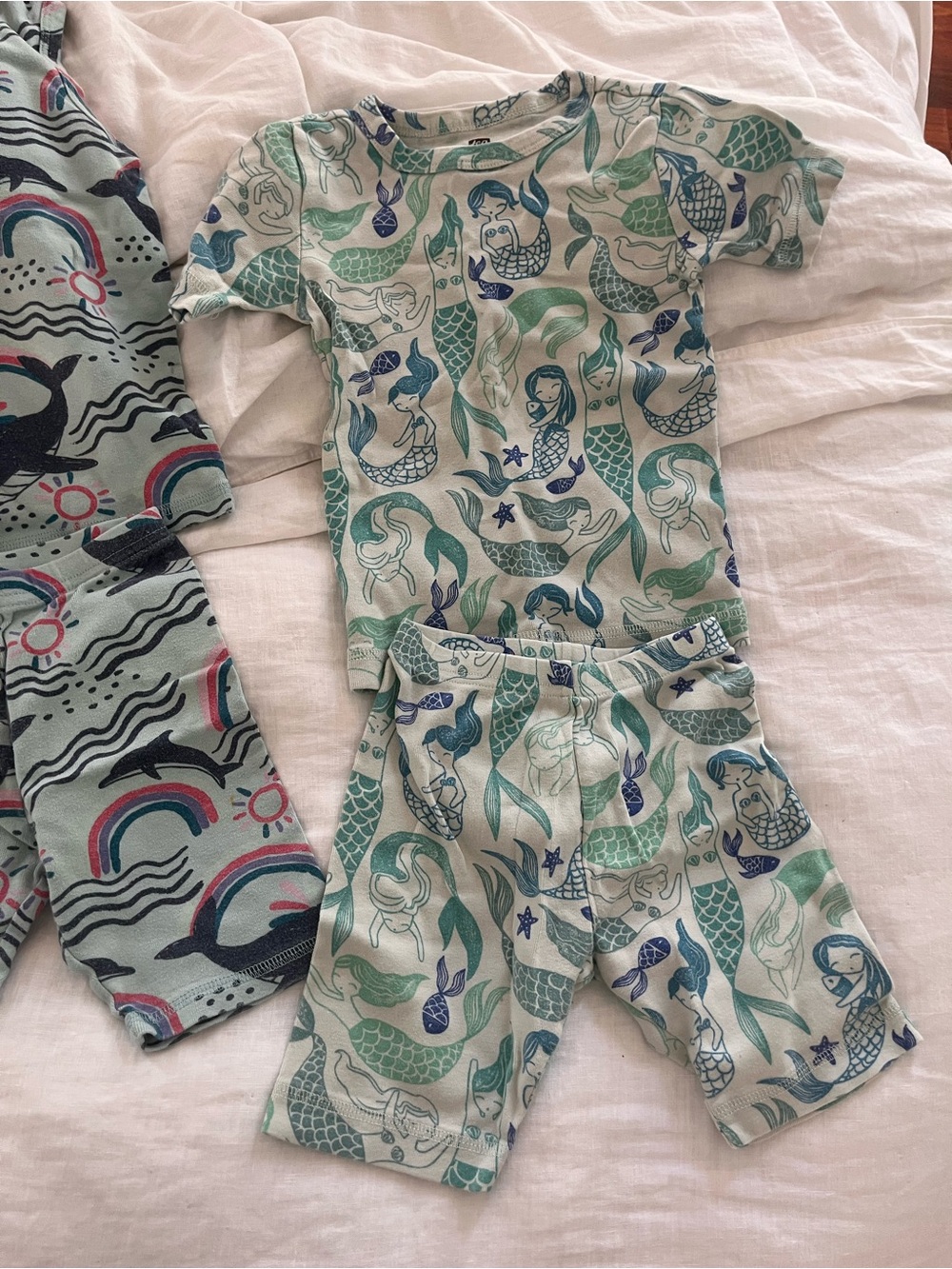 Tea Collection short  Sleeve Kids Pajama Sets lot of 5